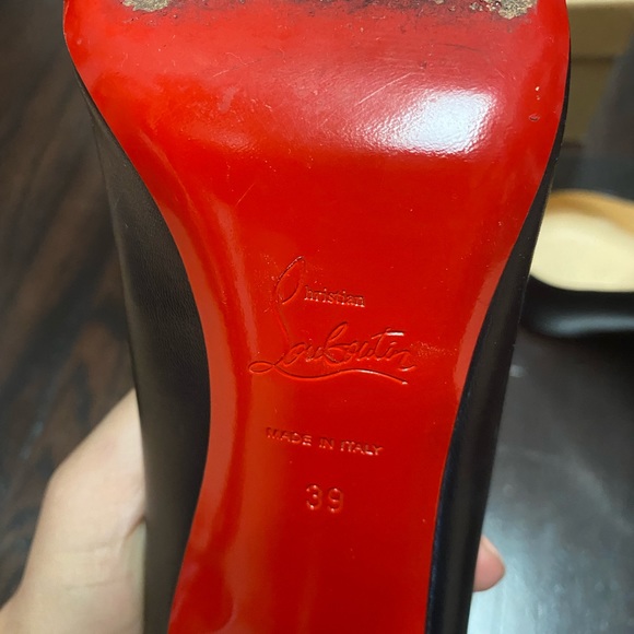 Christian Louboutin simple pump 100 black size 39 - Picture 5 of 5